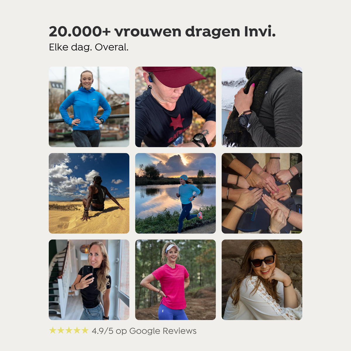 20.000+ vrouwen dragen Invi, elke dag en overal, 4.9/5 op Google Reviews